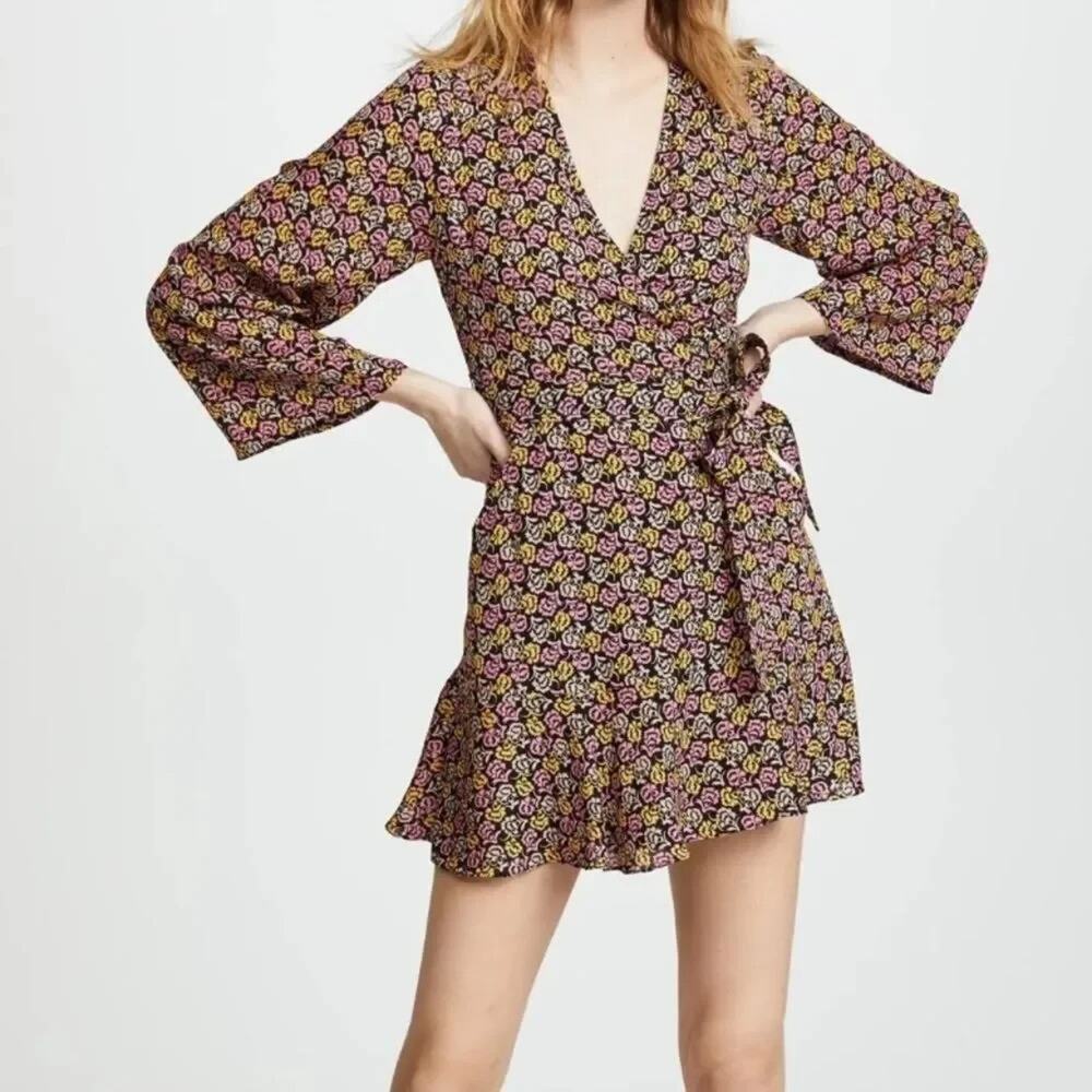 A.L.C. Whitney Silk Wrap Dress SZ 10 $498